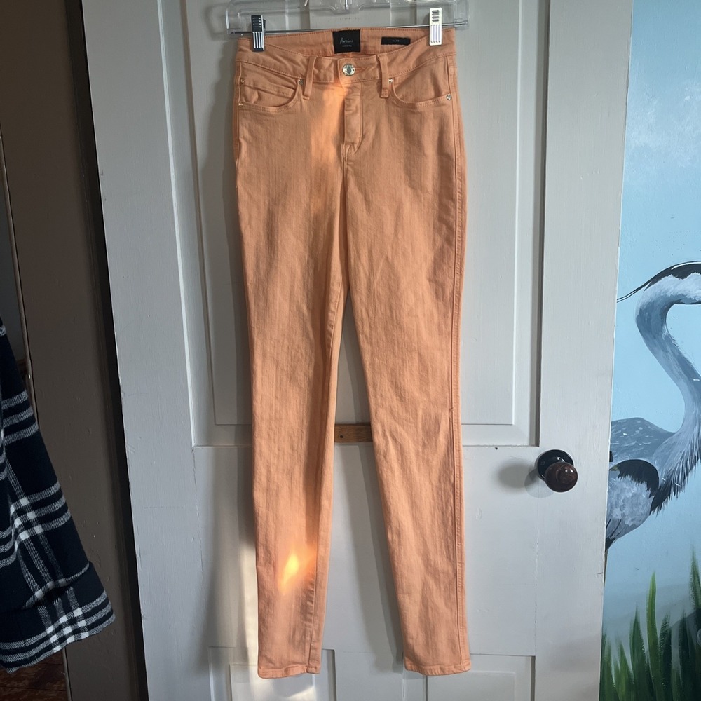 Marciano No. 65 Skinny Jeans Womens 25 Orange Stretch Lux Designer Denim